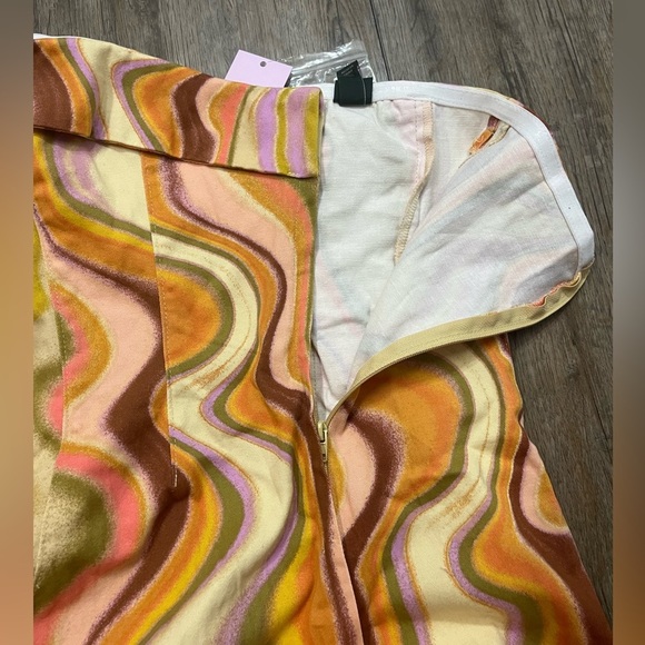 NWT Wild fable Retro Strapless Dress XL‎ Short Mini Bodycon Corset Funky 60s 70s - Picture 9 of 14